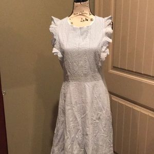 Baby Blue Eyelet Dress